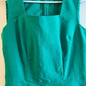 Banana Republic Sqaure Neck Green Dress Size 2